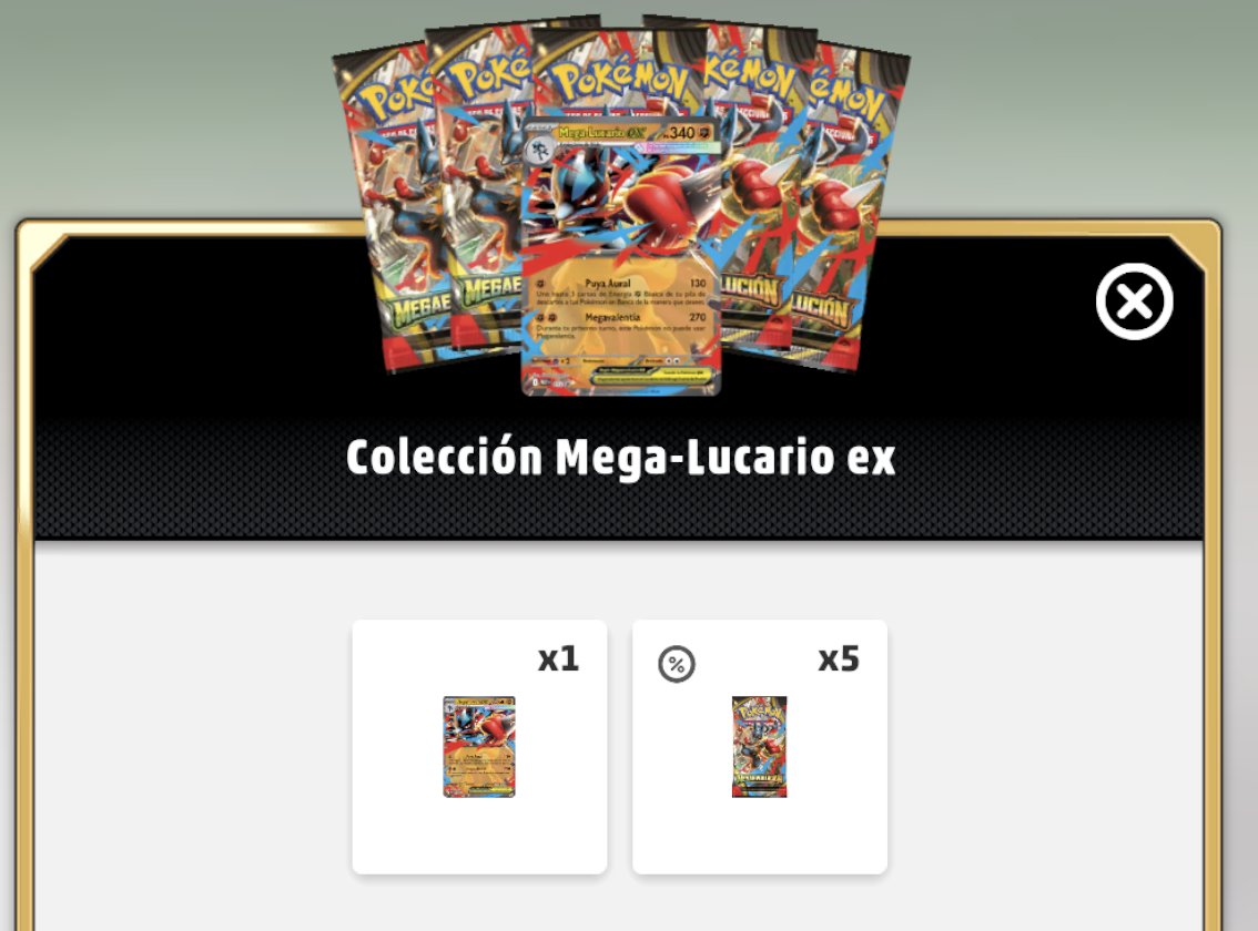 TylerMaricon_'s tweet photo. Compro el mismo pack en el tcg live y me pasa lo mismo que irl, me toca otro Lucario en el primer sobre tu https://t.co/u0ciXtzxsq