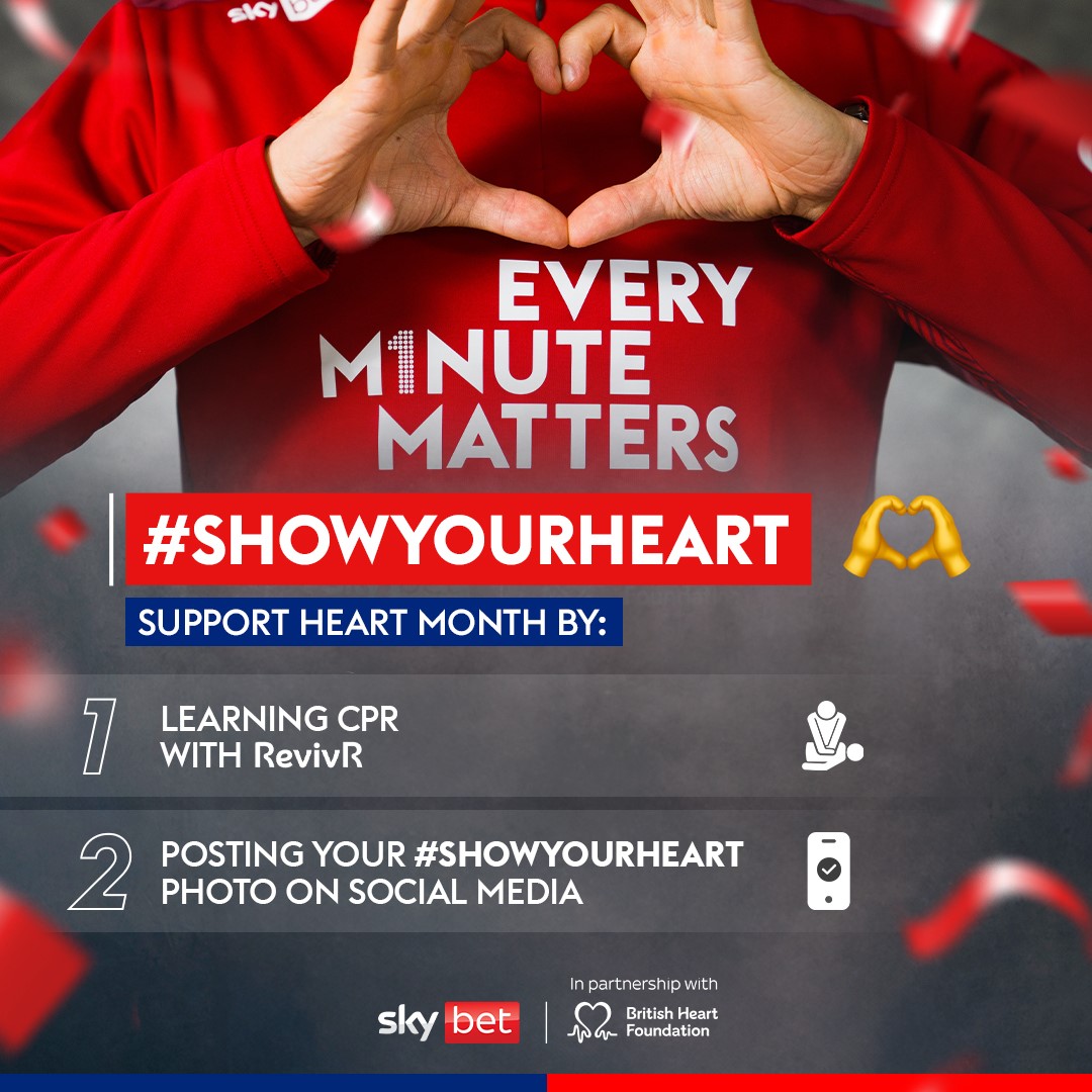 swfc's tweet photo. This #HeartMonth, @SkyBet &amp; @TheBHF are asking you to #ShowYourHeart and learn CPR. 

It is free, takes 15 minutes and could one day save a life. ❤️

#AD Visit https://t.co/NtPNdgYWkk 📲 https://t.co/SS7VoKfYER