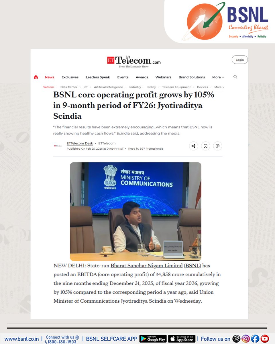 BSNL India tweet media