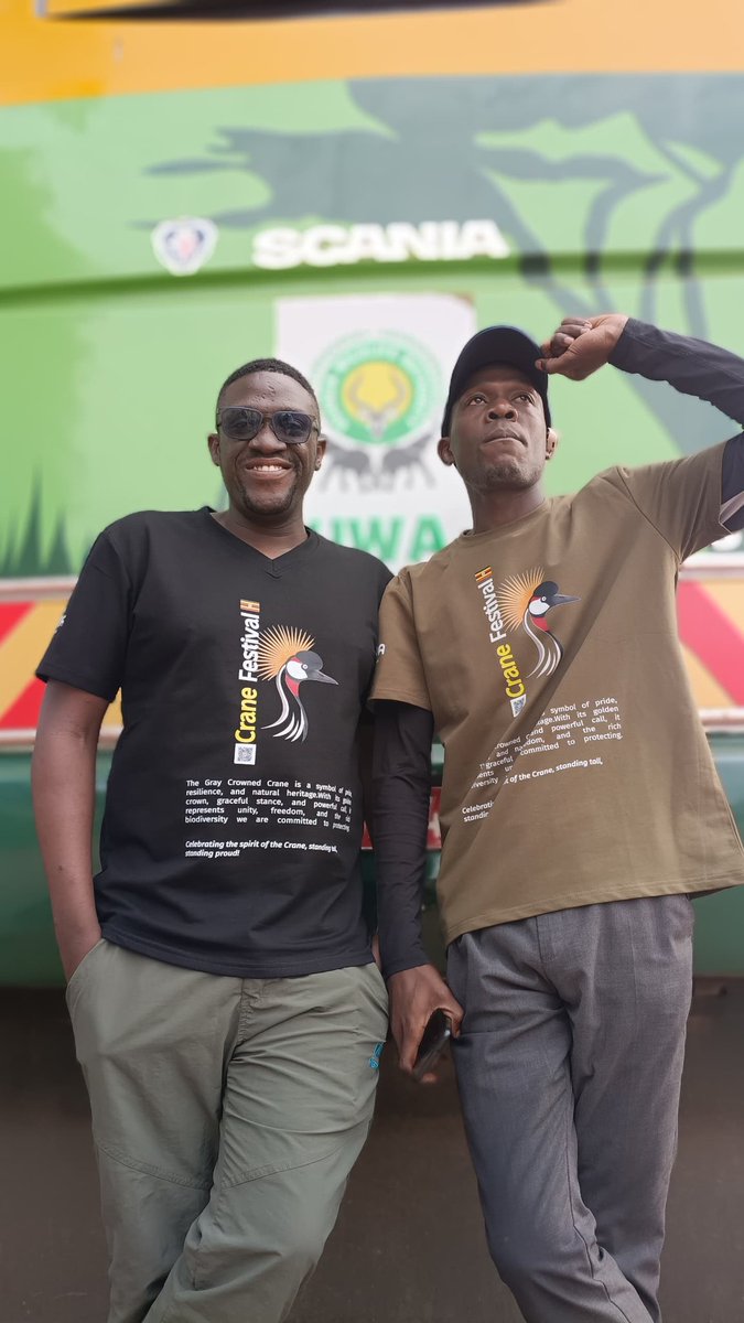 Din_Sedric's tweet photo. We had to come and spread the message of our national birdπΊπ¬ #greycrownedcrane as seen on our branded crane festival t.shirts.
Uganda crane festival mark's the launch of Uganda's world wildlife Day 2026
#cranefestival2026
#masakacity
#cedrictraveltimes https://t.co/wYJyLjBEs4