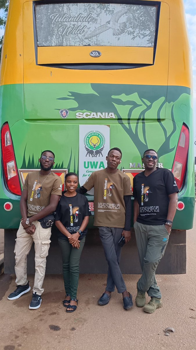 Din_Sedric's tweet photo. We had to come and spread the message of our national birdπΊπ¬ #greycrownedcrane as seen on our branded crane festival t.shirts.
Uganda crane festival mark's the launch of Uganda's world wildlife Day 2026
#cranefestival2026
#masakacity
#cedrictraveltimes https://t.co/wYJyLjBEs4