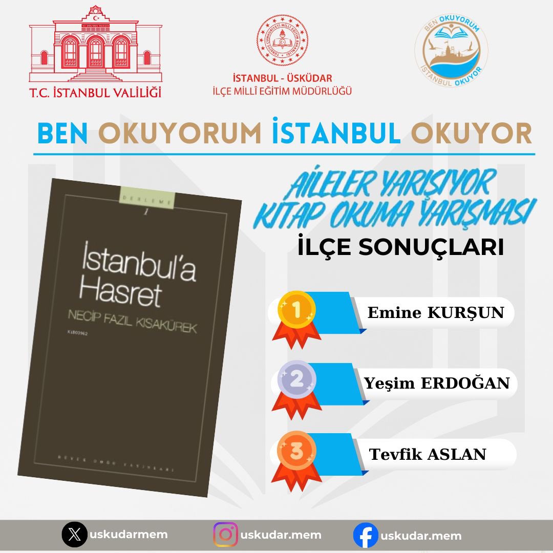 Üsküdar İlçe Millî Eğitim Müdürlüğü tweet media