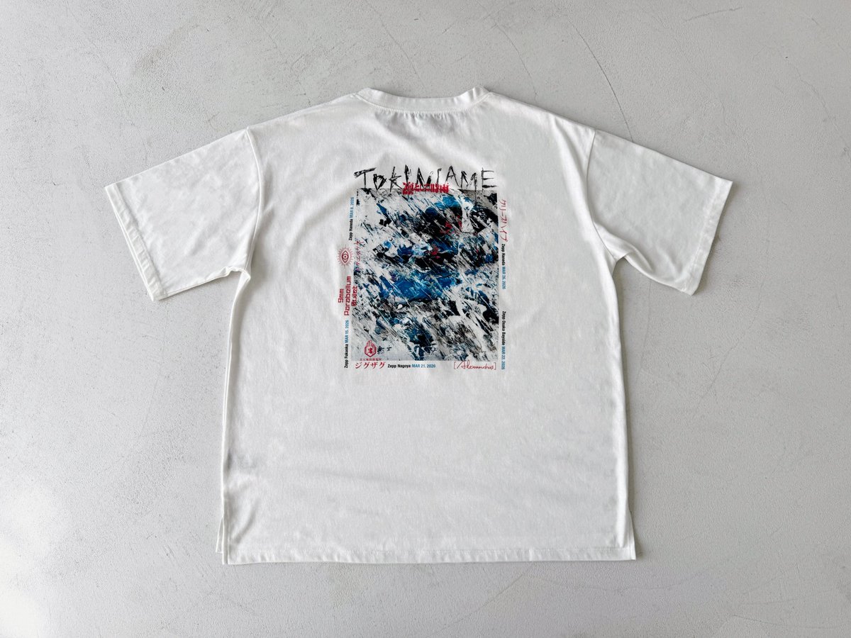 ☂️TOKINIAME/umbrella T-shirt フロントには「トキニ雨」のキー