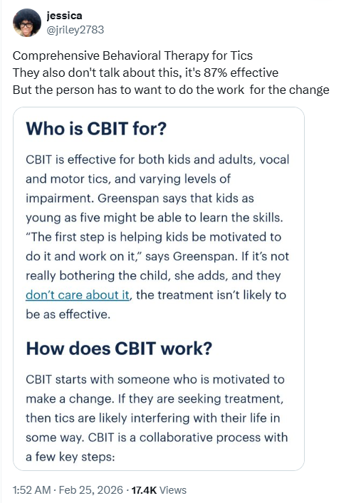 trivet1806's tweet photo. Give me strength... it would appear the discourse has moved on to 'He's just too lazy to do the work to cure his Tourette's'.