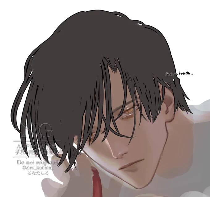髪の毛塗り before after