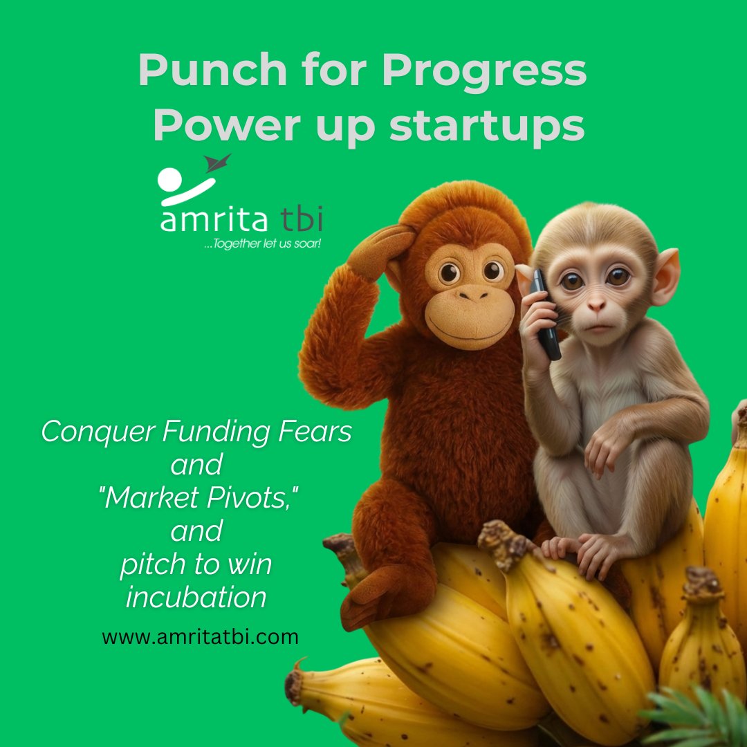 Punch for Progress - Power Up Startups with Amrita TBI! oin students, founders &amp; fitness fans to unlock TBI success stories, climb leaderboards, and pitch to win incubation spots. Together, we soar! 

#PunchForProgress #AmritaTBI #StartupPower