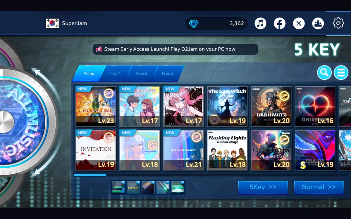 O2Jam Steam version 'O2Jam : The Beginning' ver. 0.11 Update News In ...