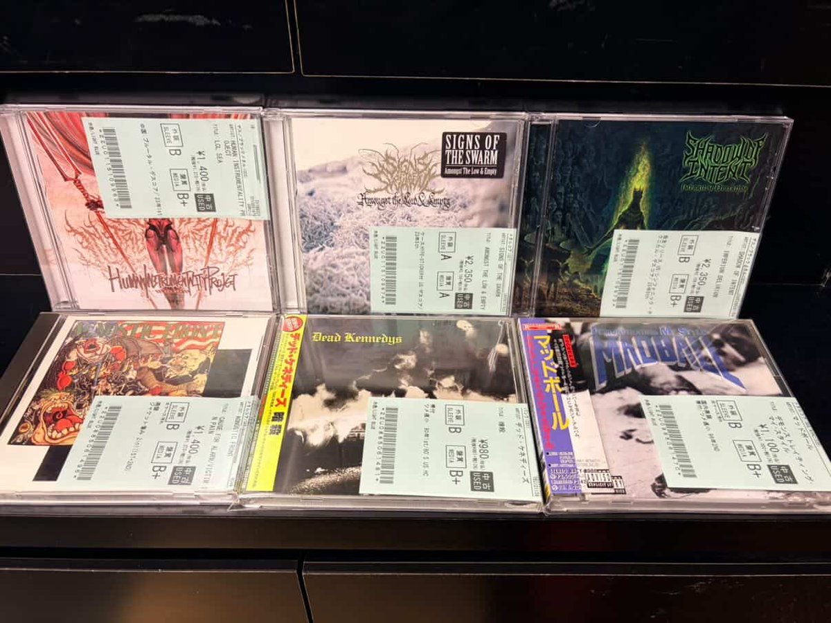 新着中古情報💿】 METALCORE/HARDCOREとDEATH METALの中古CDが、合わせ