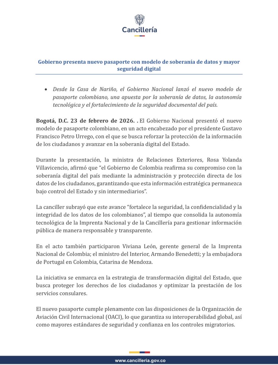 Embajada de Colombia en el Reino de Suecia tweet media