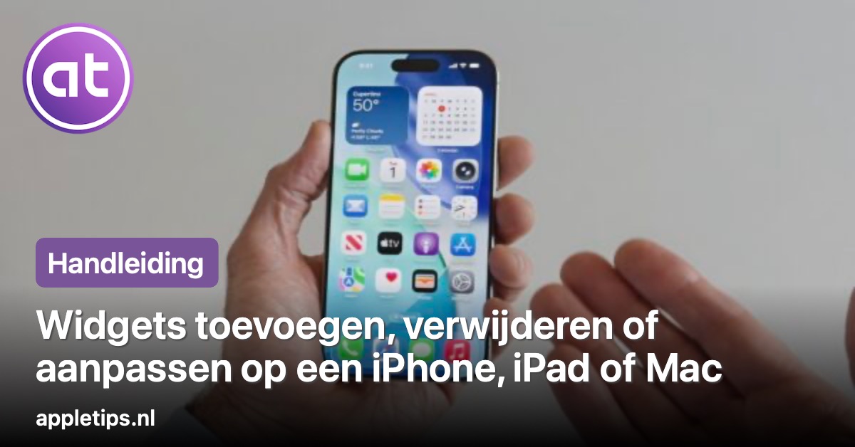 appletips's tweet image. Handleiding: Widgets toevoegen, verwijderen of aanpassen op een iPhone, iPad of Mac 👨‍💻🔴📲 - appletips.nl/widgets-toevoe… #ios17 #iOS #sonoma