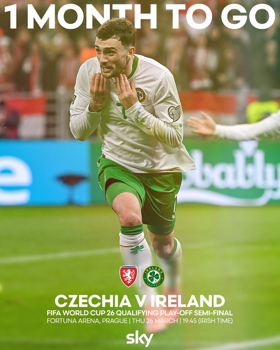 One month to go. 🇮🇪