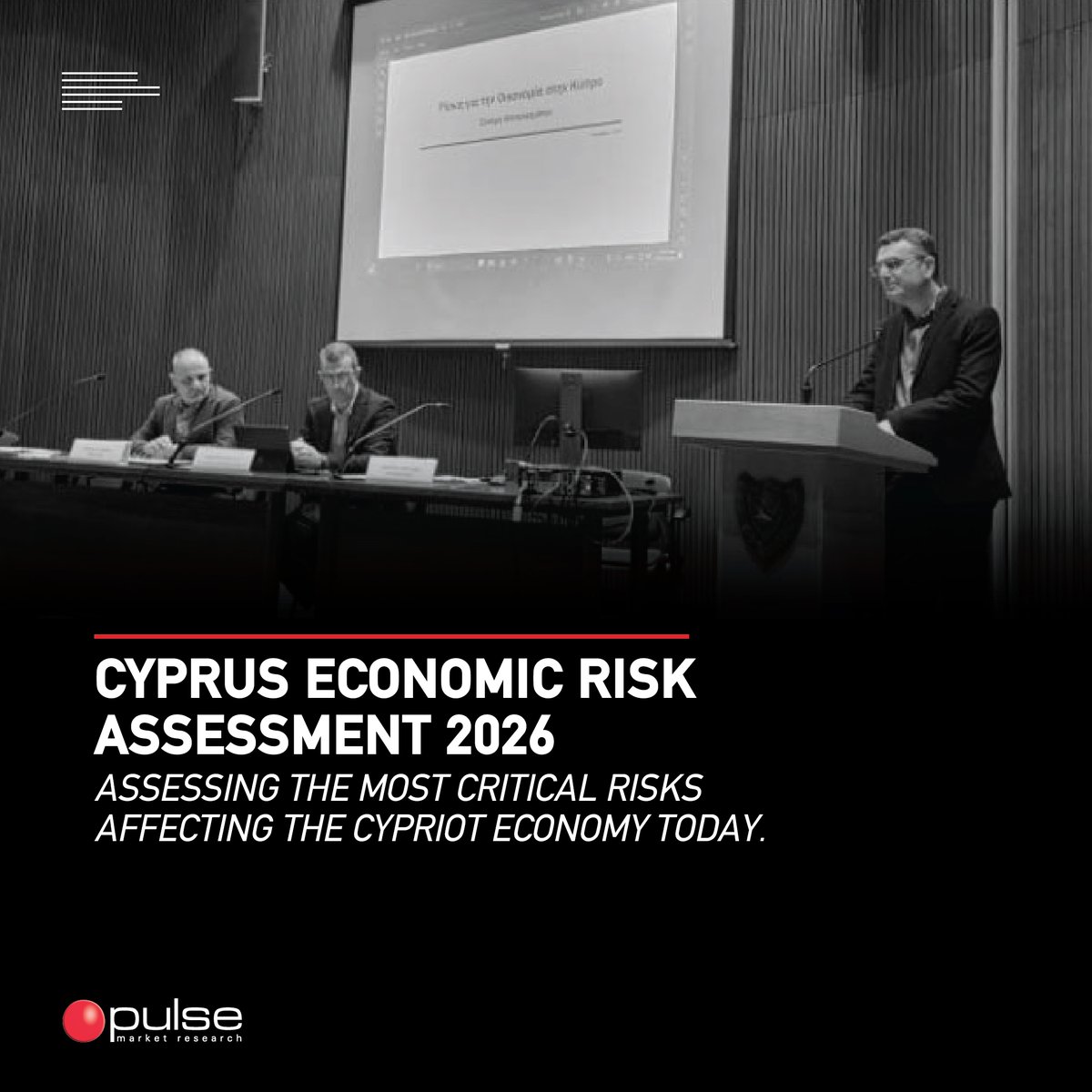 PulseMR's tweet photo. Pulse Market Research conducted the Cyprus Economic Risk Assessment Survey for the fourth year on behalf of the Cyprus Economy and Competitiveness Council, with experts assessing key economic risks.

📊Presented by @PanosPulse 
🔗 https://t.co/Q3miJT5frN

#PulseMarketResearch https://t.co/fcwYiNKr1y