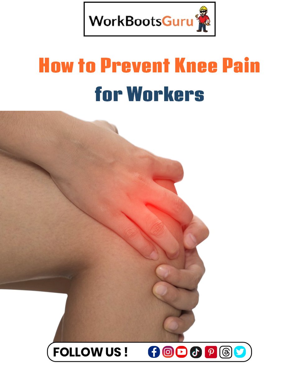 GuruBoots's tweet photo. Standing all day causing knee pain? 

Here’s how workers in construction &amp; warehouses can prevent knee pain:

Exercises + boot tips 
 https://t.co/oczOCytJbU

#KneePain #WorkBoots #ConstructionLife https://t.co/zkhZ1uV0ws