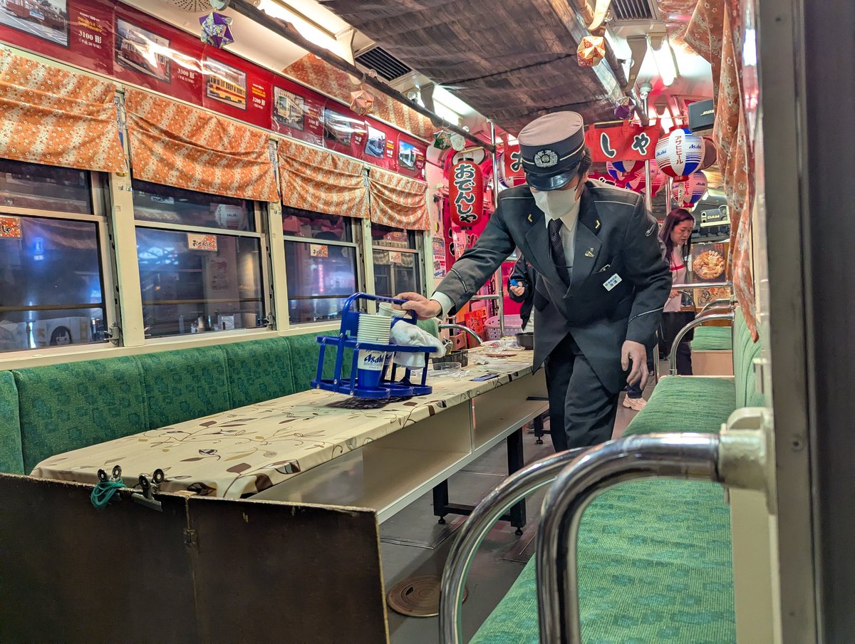 豊鉄市内線で最古参3200形で運用されてる『おでんしゃ』は3203号で元