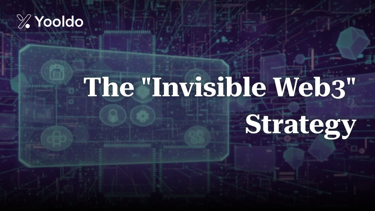 Yooldo_Games's tweet photo. The "Invisible Web3" Strategy 🛡️✨

​The biggest barrier to Web3 growth? Complexity. Market data shows the winners will be "Invisible Web3" apps. 🌊
​
At Yooldo, we hide the tech so players can focus on the fun. Mass adoption happens when the blockchain stays in the background, providing security without the friction. 🕹️☁️