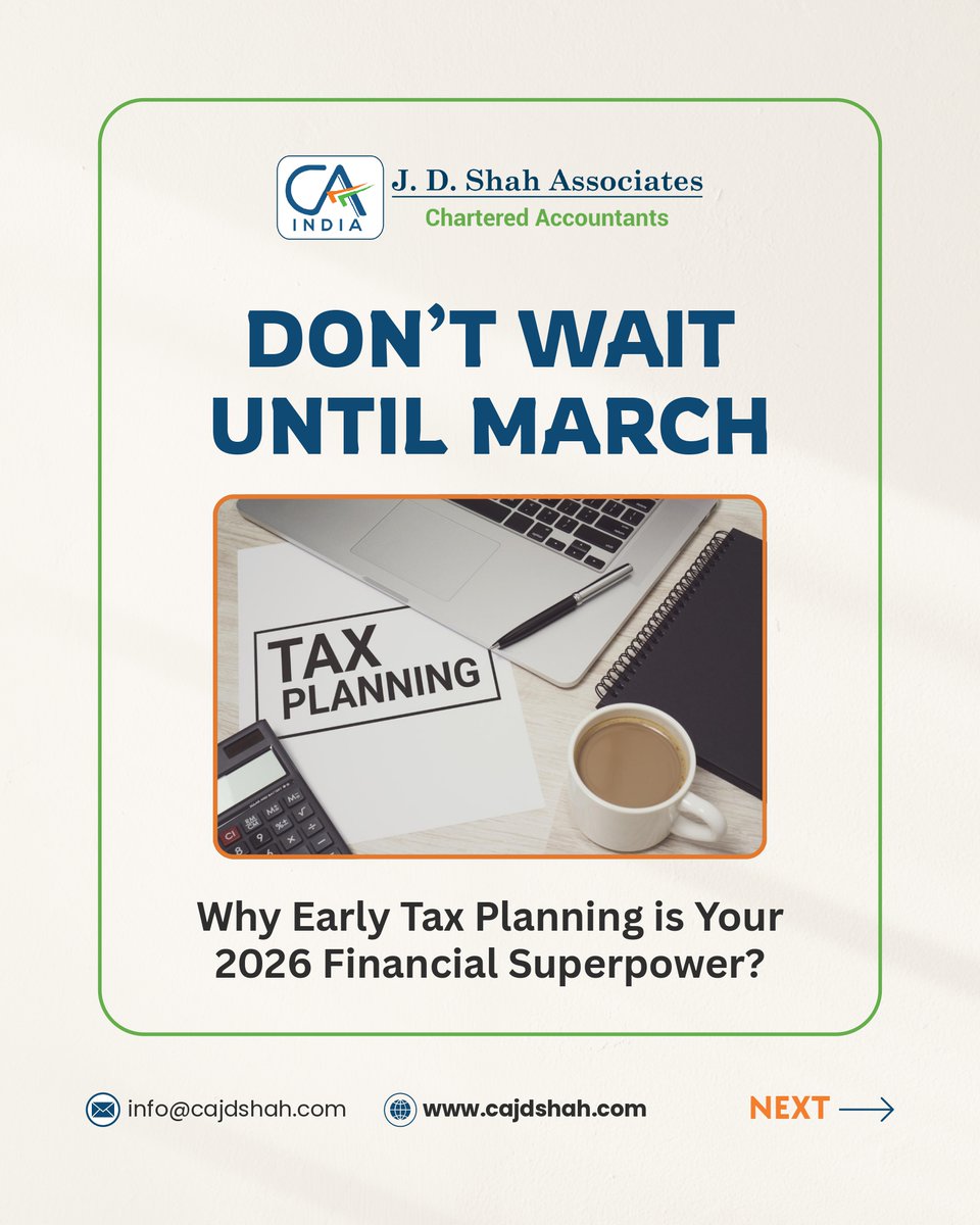 cajdshah_mumbai's tweet image. 𝐒𝐭𝐫𝐚𝐭𝐞𝐠𝐢𝐜 𝐄𝐚𝐫𝐥𝐲 𝐓𝐚𝐱 𝐏𝐥𝐚𝐧𝐧𝐢𝐧𝐠: 𝐘𝐨𝐮𝐫 𝐑𝐨𝐚𝐝𝐦𝐚𝐩 𝐟𝐨𝐫 2026! 🚀

🔗 𝐑𝐞𝐚𝐝 𝐦𝐨𝐫𝐞 : cajdshah.com/blog/early-inc…

𝐂𝐎𝐍𝐓𝐀𝐂𝐓 𝐔𝐒
☎️ Call: +91 022 28983664
✉ Email: info@cajdshah.com

 #IncomeTax2026 #JDShahAssociates  #CharteredAccountants