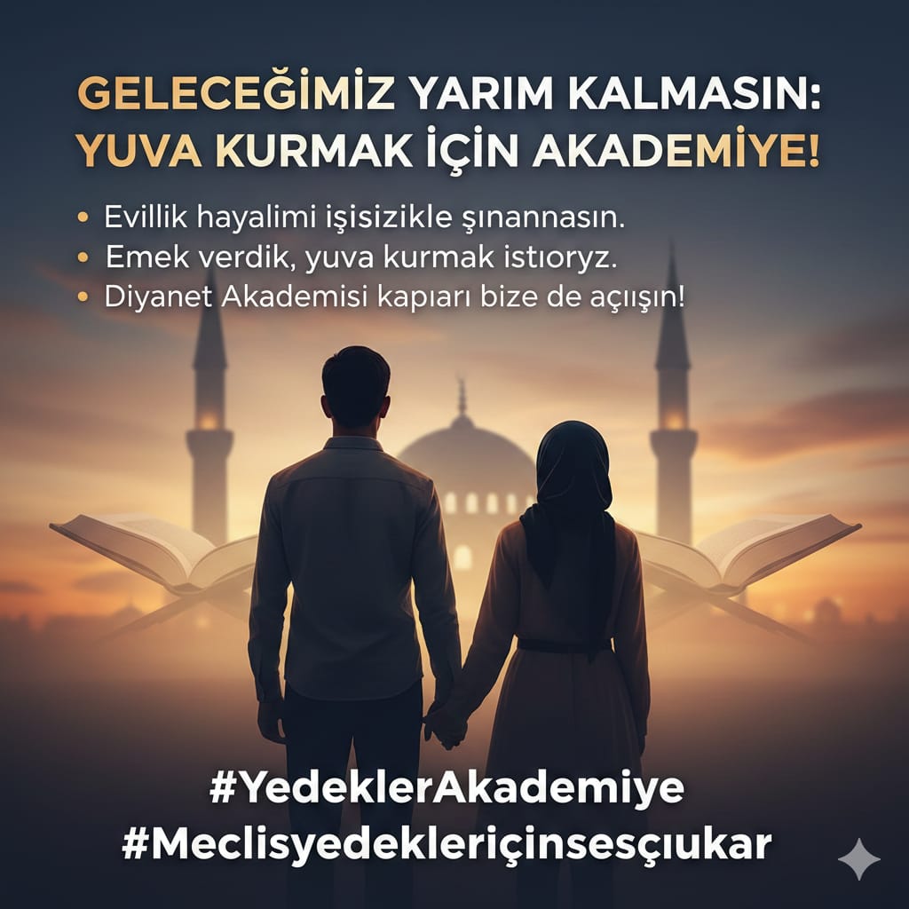 Yedeklere kalmamız başarız olmamızdan değil, 3 yıl KKÖ alımı yapılmadığı içindir.
DİB, yedekleri akademiye alsın! 🗣️
<a href="/RTErdogan/">Recep Tayyip Erdoğan</a>
<a href="/DIBSafiArpagus/">Prof. Dr. Safi Arpaguş</a>
<a href="/mhptbmmgrubu/">MHP TBMM Grubu #MHP</a>
<a href="/dbdevletbahceli/">Devlet Bahçeli</a>
#YedeklerAkademiye
#Meclisyedekleriçinsesçıkar .1