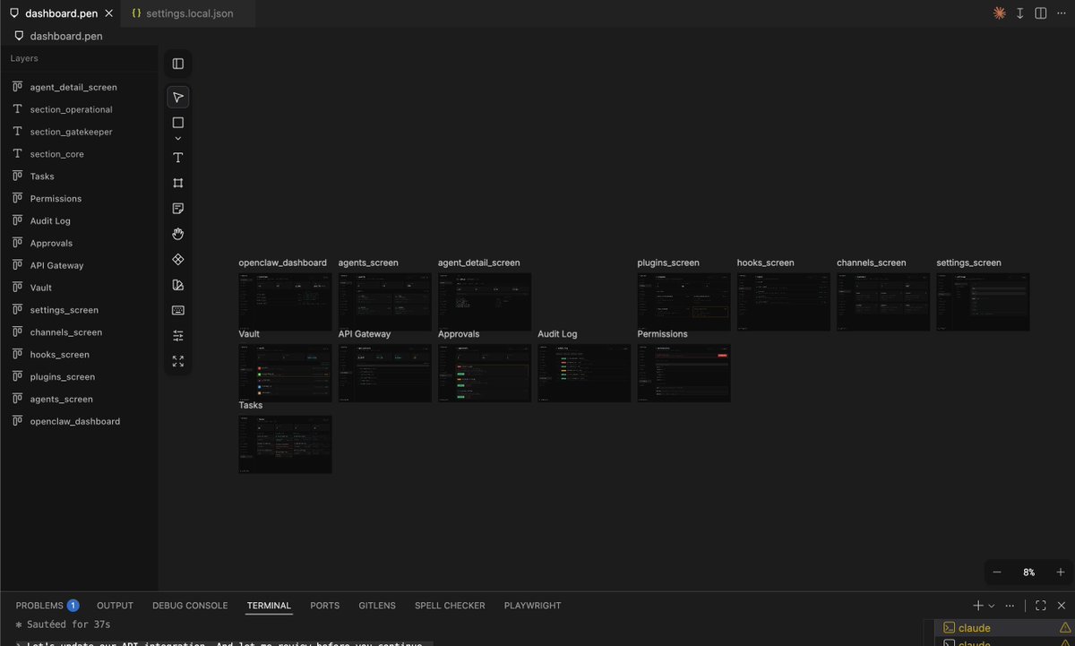 jamalx31's tweet photo. using https://t.co/lNo8FR7U7W w/ claude code &amp; vscode to build @openclaw dashboard.. 

game changer! @tomkrcha https://t.co/BDQpLcYK6A
