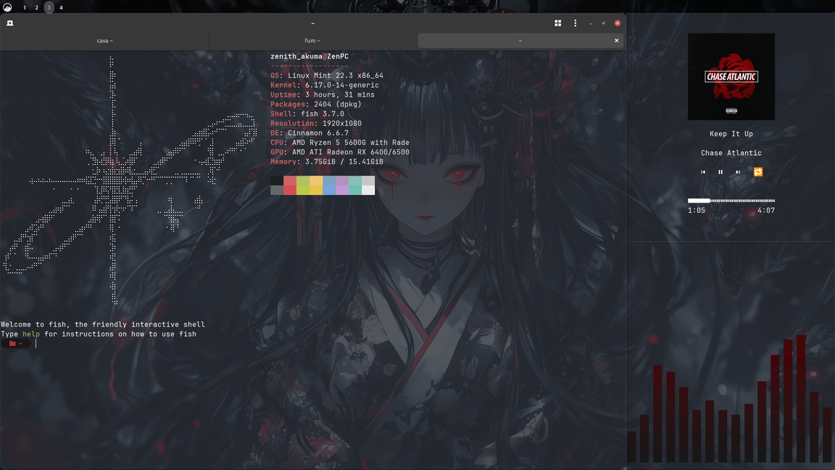 [CINNAMON] Switched to Linux and My First Rice Link: https://t.co ...