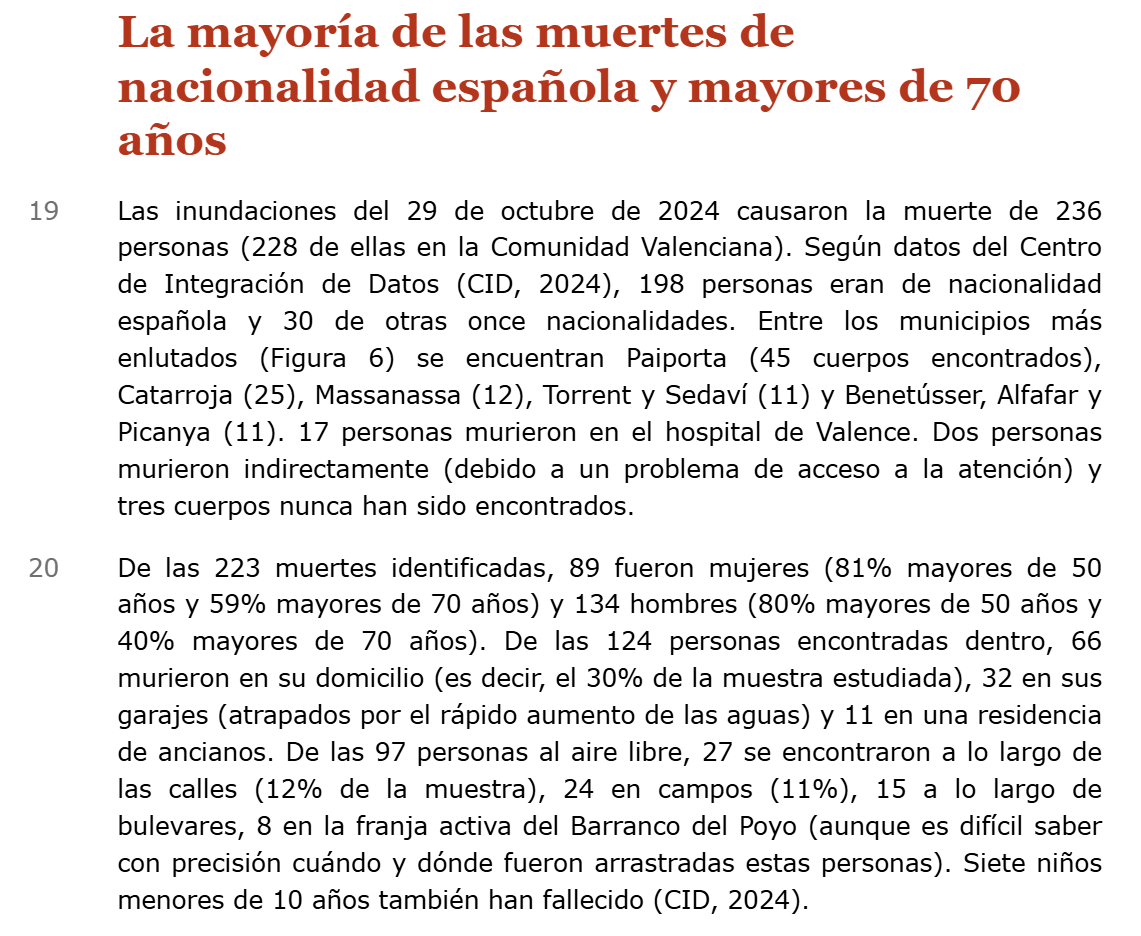 #EXCLUSIVA🎯: DESVELO los datos estadísticos sobre los FALLECIDOS en la DANA de VALENCIA que los medios de comunicación del Sanchismo OCULTAN. Información extraída de un Estudio del Extranjero 👇🧐

89 mujeres fallecidas, 7 niños menores de 10 años, la mayoría de los fallecidos