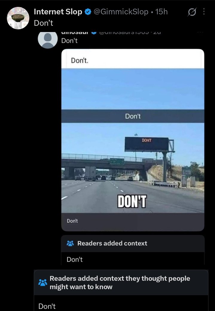 Don't