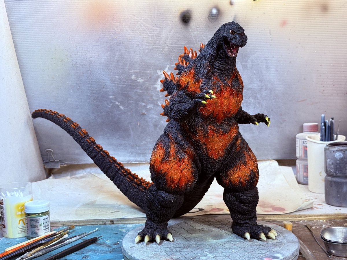 東宝30cmシリーズ ゴジラ(1995) 香港上陸 クリアオレンジソフビキット