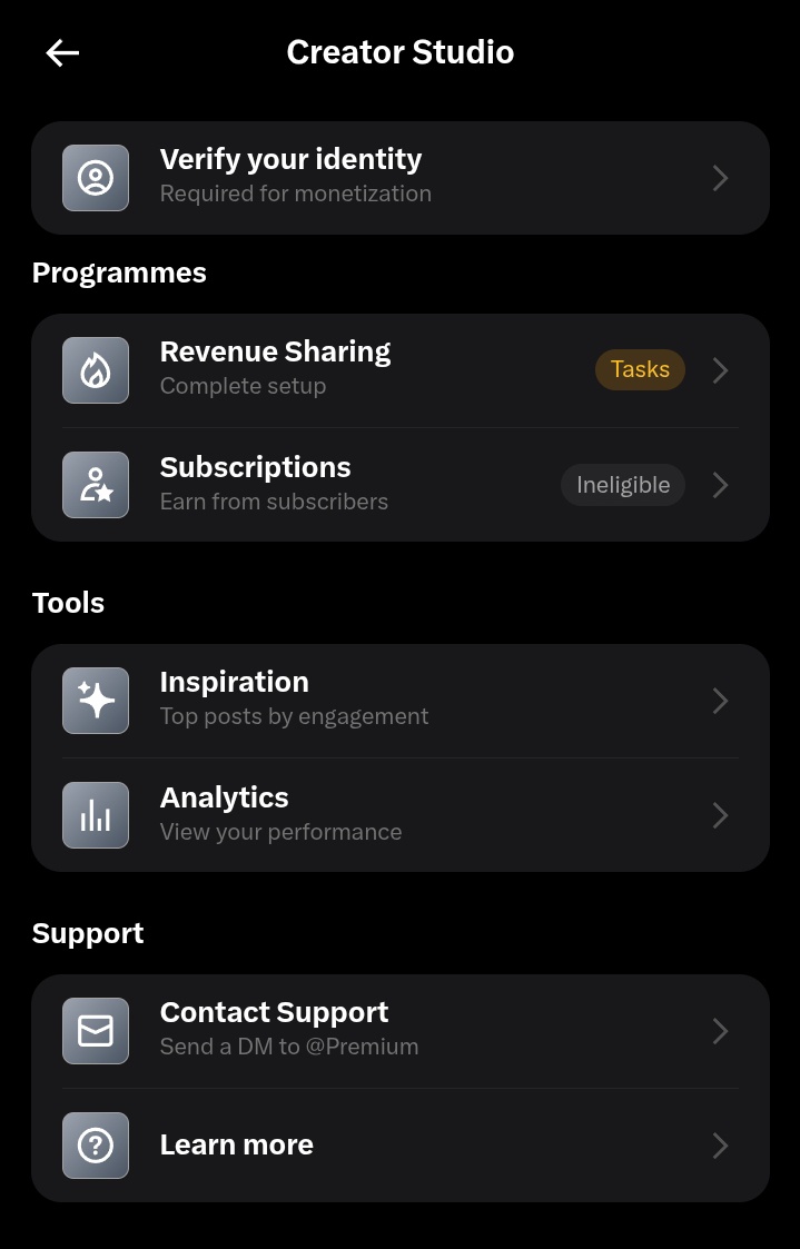 I've been stuck here since yesterday.
I have done the first ID verification which didn't take long but this one for the monetisation, I keep seeing this even after I've completed it and I can't know if it's pending or rejected.
Please if you have done this can you give input.