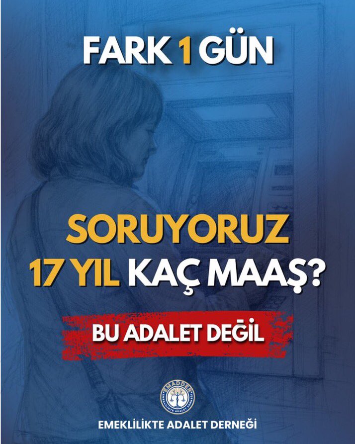 Emeklilikte Yaş Kademesi 2 Yıldan 20 Yıla Çıkamaz!!! 1 Güne 20 Yıl Geç Emeklilik Kabul Edilemez!!! 38 Yaş 5975 Primle Emekli Diğeri 58 Yaşında 8500-10000 Primle  Yıllarca Emeklilik Bekleyemez!!! <a href="/EmadDernegi/">EMEKLİLİKTE ADALET DERNEĞİ ⚖️</a> #KademeKesinÇözüm