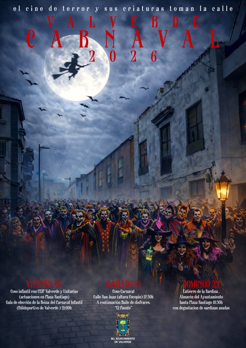 El Carnaval de Valverde 2026 reparte 7.000 euros en premios en sus distintos concursos y en la Gala de la Reina Infantil - El Hierro Bimbache elhierrobimbache.es/el-carnaval-de…