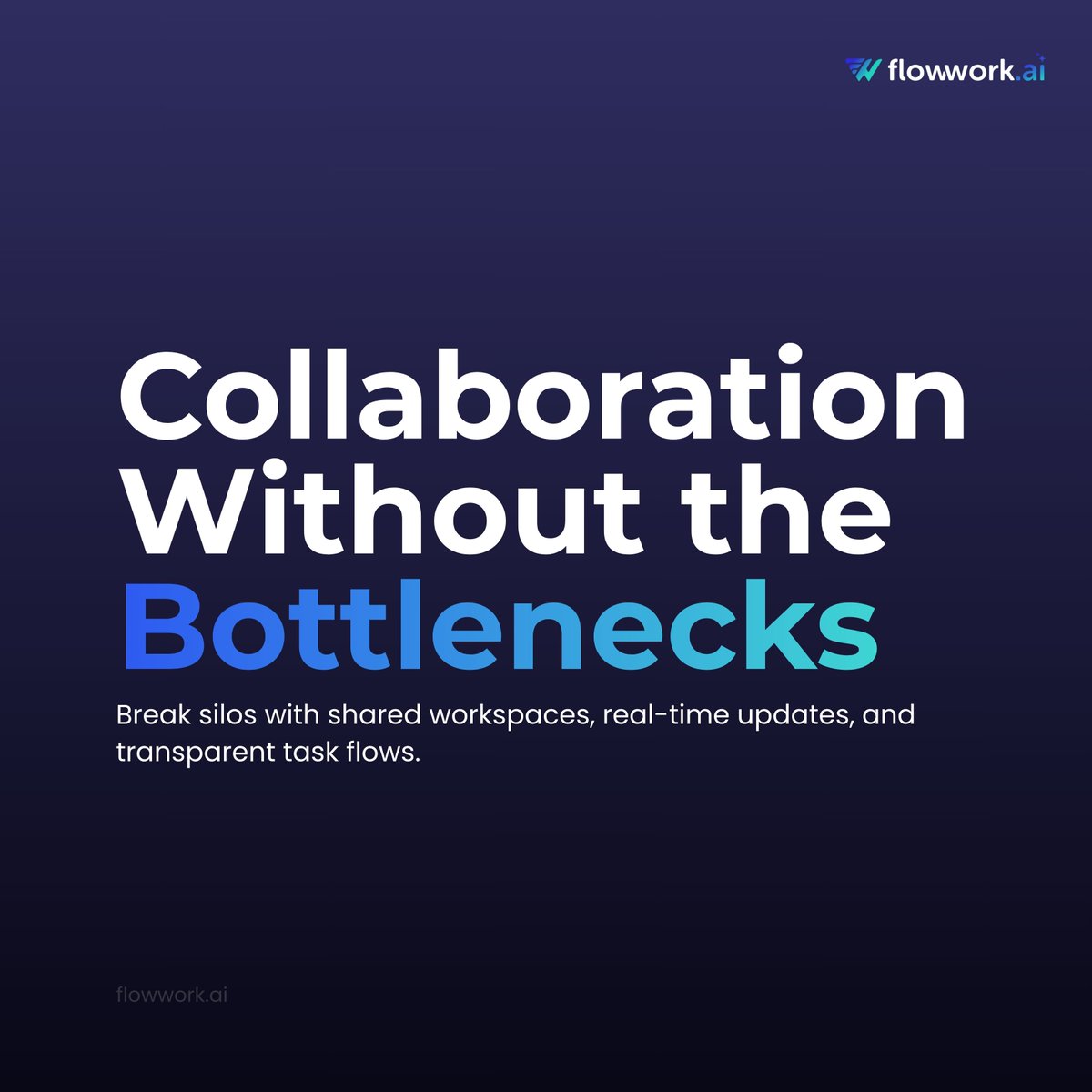 FlowworkAi's tweet image. Collaboration shouldn’t slow you down.
Break silos. Move faster. 🚀

#flowwork.ai #TeamCollaboration #FutureOfWork