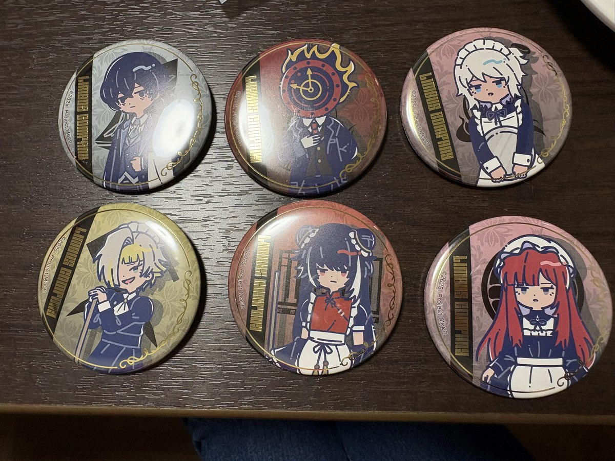 Limbus_Company #リンバスカンパニー 缶バッチ6個買いました！ ユーリ