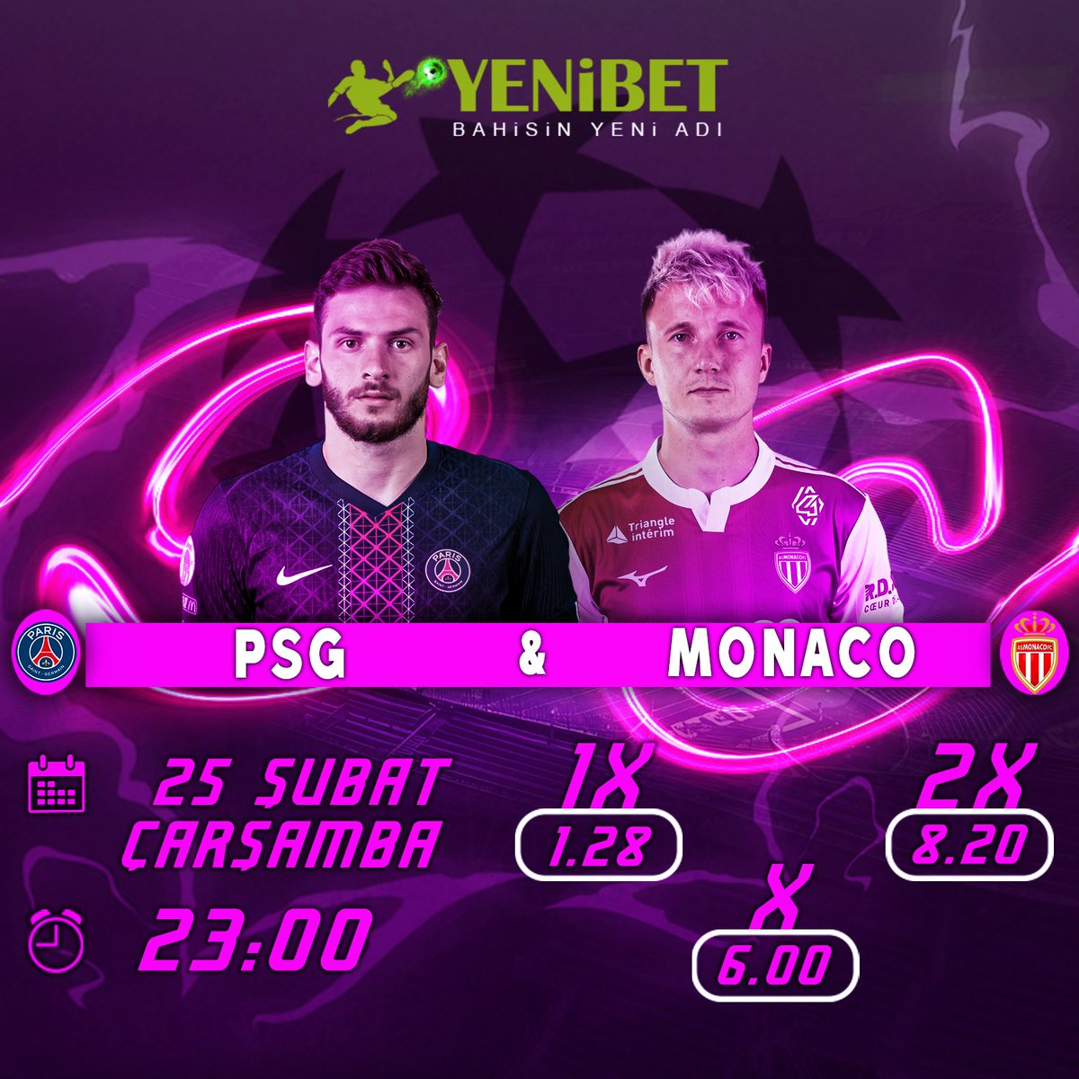 🏟️ PSG - Monaco 

👑 Avantajlı bonuslar ile kazanmak artık daha kolay!

✅Kazanmanın en güçlü ve en aktif hali YENİBET ile kazancınızın keyfine bakın..

🌹 yenibet122.com