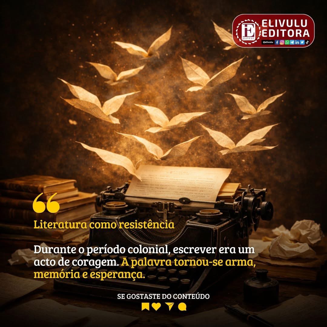 📚 𝐋𝐢𝐭𝐞𝐫𝐚𝐭𝐮𝐫𝐚 𝐜𝐨𝐦𝐨 𝐫𝐞𝐬𝐢𝐬𝐭𝐞̂𝐧𝐜𝐢𝐚

Durante o período colonial, escrever era um acto de coragem. A palavra tornou-se arma, memória e esperança.

Acha que a literatura também pode mudar o mundo?

#HistóriaDeAngola #LiteraturaDeResistência #Elivulu