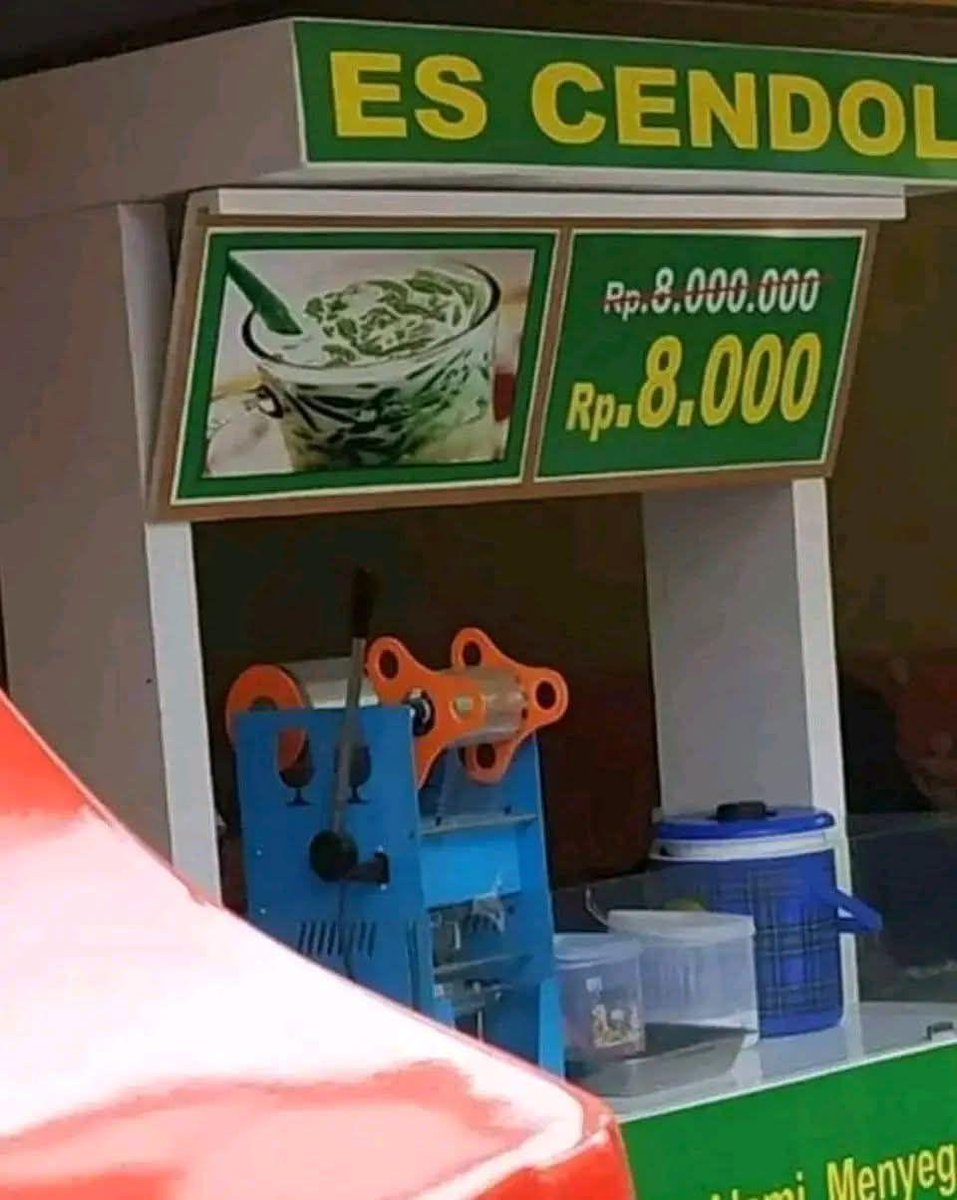 beli es cendol buat buka nanti