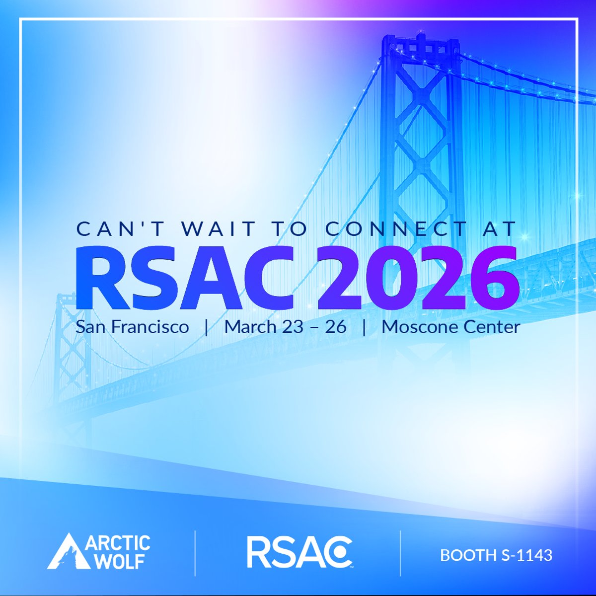 🐺 We're ready for you #RSAC2026, and I'm making the trip to San Francisco!

If you're heading to the RSA conference from EMEA and would like to connect to discuss Arctic Wolf, join our exclusive Threat Briefing or meet with our executives, shoot me a DM!

arcticwolf.com
