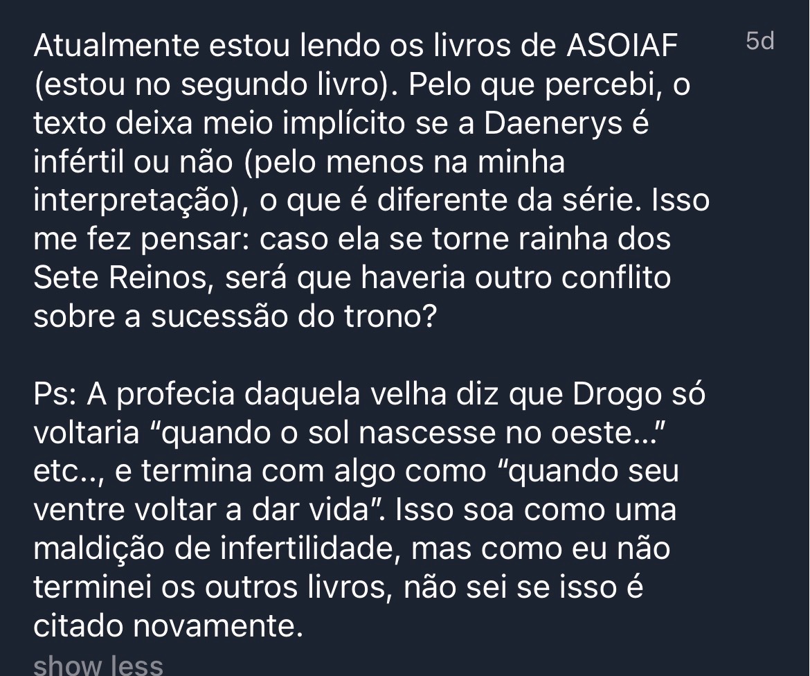 Confissões Asoiaf tweet media