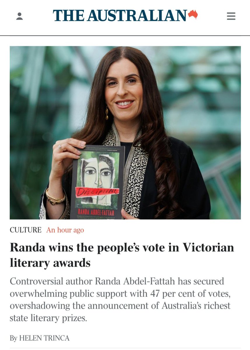 Massive congrats to <a href="/RandaAFattah/">Randa Abdel-Fattah</a> and a very merry [SATIRE REDACTED] to Peter Malinauskas, Chris Minns, and all their criminal buddies at News Corp 👏❤️🇵🇸