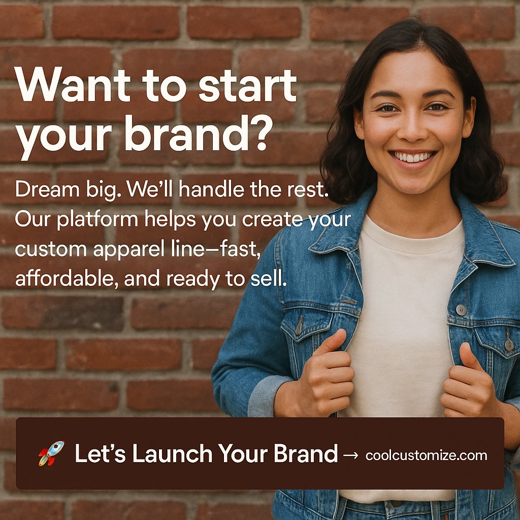 Coolcustomize_'s tweet image. It’s your moment. Build the brand you’ve been dreaming of. 🚀
Level up your hustle—your custom apparel line starts here.
.
.
#CoolCustomize #BrandOnTheMove #CustomSportswear #CustomSneakers #AthleticWear #CorporateGifting #BusinessSwag #printondemand