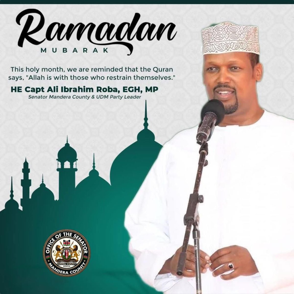 HE. Capt. Ali Ibrahim Roba, EGH, MP tweet media