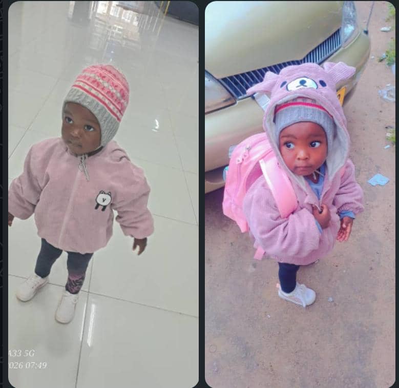 𝐌𝐈𝐒𝐒𝐈𝐍𝐆 𝐂𝐇𝐈𝐋𝐃 𝐀𝐋𝐄𝐑𝐓!!!!

Please help post on your other groups to find our 2year old missing daughter...𝐀𝐬𝐚𝐧𝐝𝐚 𝐂𝐡𝐚𝐫𝐢𝐬𝐦𝐚 𝐍𝐝𝐡𝐥𝐨𝐯𝐮....

LAST SEEN AT MEKLIES MALL BYO CBD 17 FEB 2026.

If you have any information please contact +263 77 609 5610 /