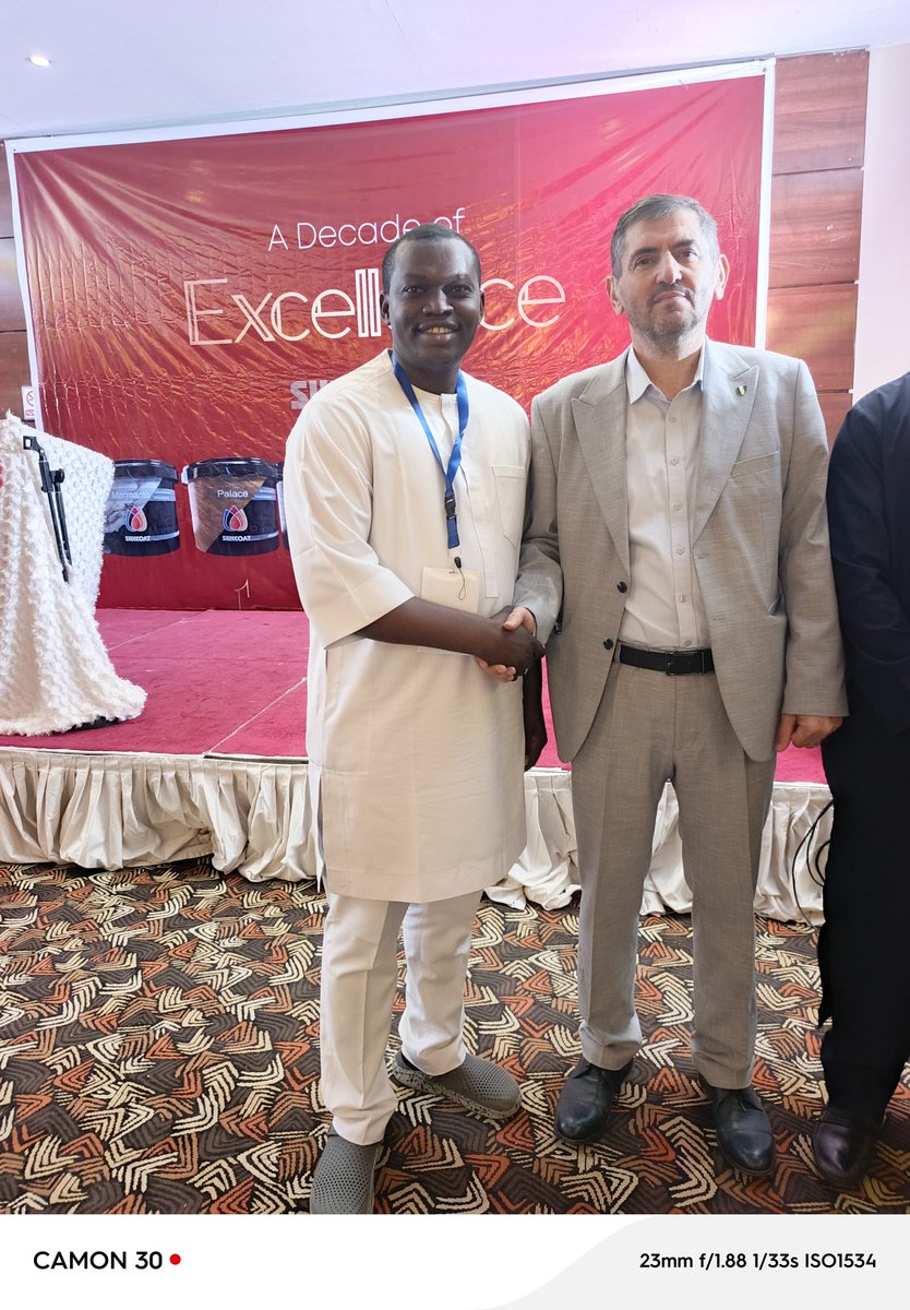 abuchi_eugene's tweet photo. 48 hours in Kano!
 
Yesterday, at Silkcoat Paints Nigeria LTD, 10 - years anniversary dinner and distributors award.
 
At Basato Global Link Limited, we remain one of the major distributor of Silkcoat Paints - the makers/producers of marmarito stucco, palace, travertino, velvetto https://t.co/gVVzocjPLp