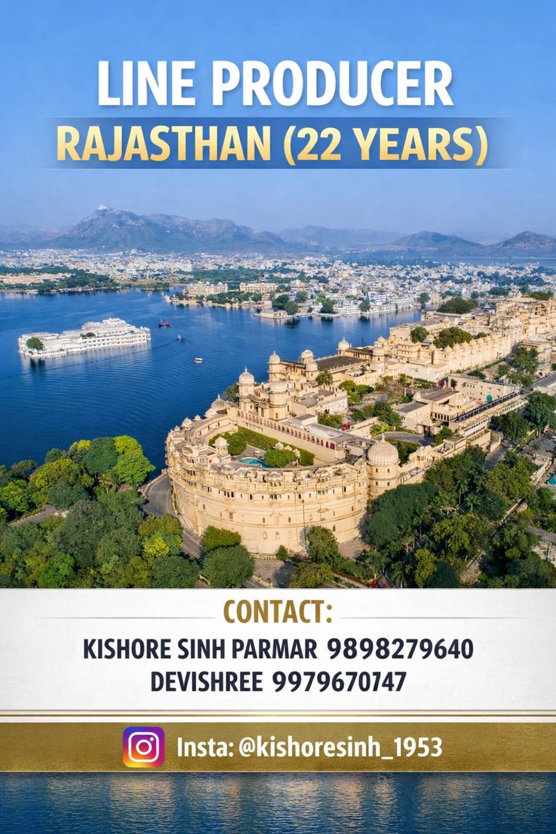 GUJARAT + RAJASTHAN ( Line Producer - 22 years ) tweet media
