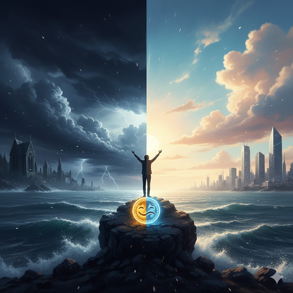 RabbaniNaira's tweet image. #SPIRITUAL 
#Selfdevelopment 

hidup seperti dua sisi uang koin,ada senang ada sedih,ada baik dan buruk,ada panas dan dingin ,terang dan gelap ,tapi kenapa kita hanya menerima salah sisi dan menolak sisi yang lainya,?
kita menerima senang dan menolak kesedihan ,kita menerima baik