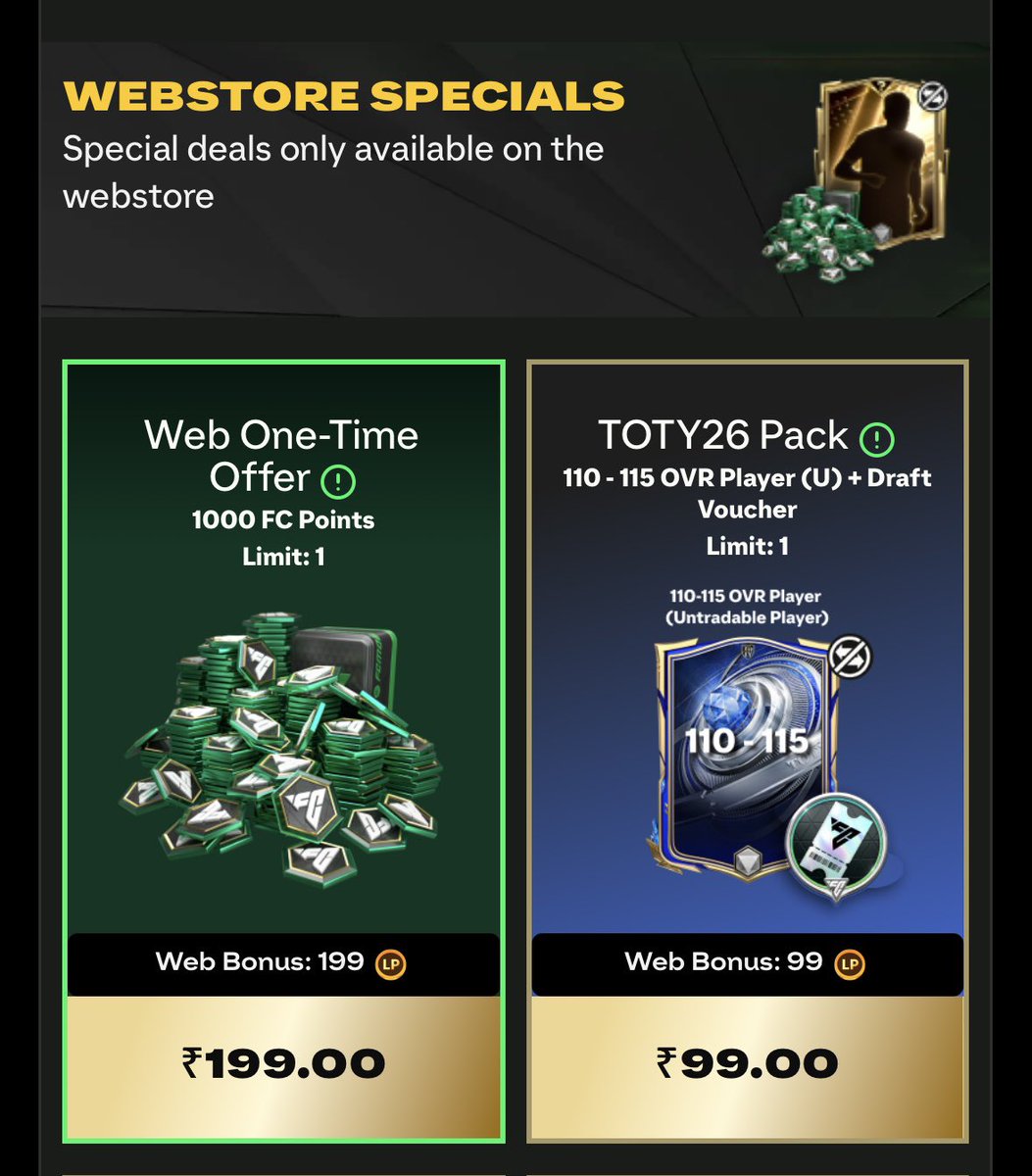 🚨FC POINTS GIVEAWAY🚨

✅ 1000 FCPOINTS FOR 3 LUCKY🤩 WINNERS✅

👉🏻CONDITIONS👇🏻
1. SUBSCRIBE TO THE YT CHANNEL- youtube.com/@akashlathwal1…
2. POST SCREENSHOT OF FOLLOWING
3. MENTION YOUR 2 FRIENDS

✅RESULTS IN 48HRS✅

🚨🔥NEXT GIVEAWAY CAPPED LEGENDS STARPASS🔥🚨

❤️DROP A FOLLOW