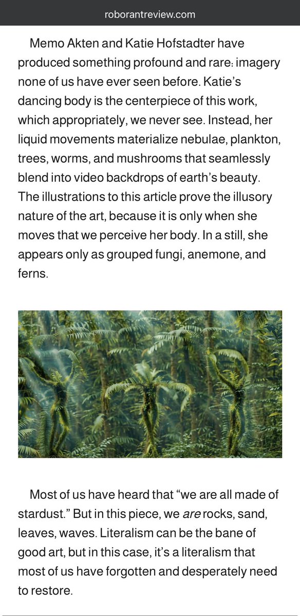 memoakten's tweet photo. Very moved by this incredibly thoughtful, nuance-filled review of SUPERRADIANCE @GrayAreaorg (w @KatieHofstadter) . Especially as it’s by OG new media artist Scott @snibbe! Even his critique is the most beautiful I’ve ever received 😅. So  grateful 🙏🙏🙏
https://t.co/Qdu90q41fL https://t.co/5QyYjzqRUg