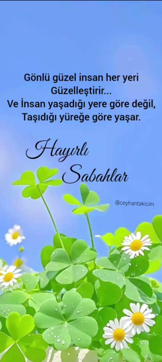 Günaydın, Hayırlı Sabahlar...
