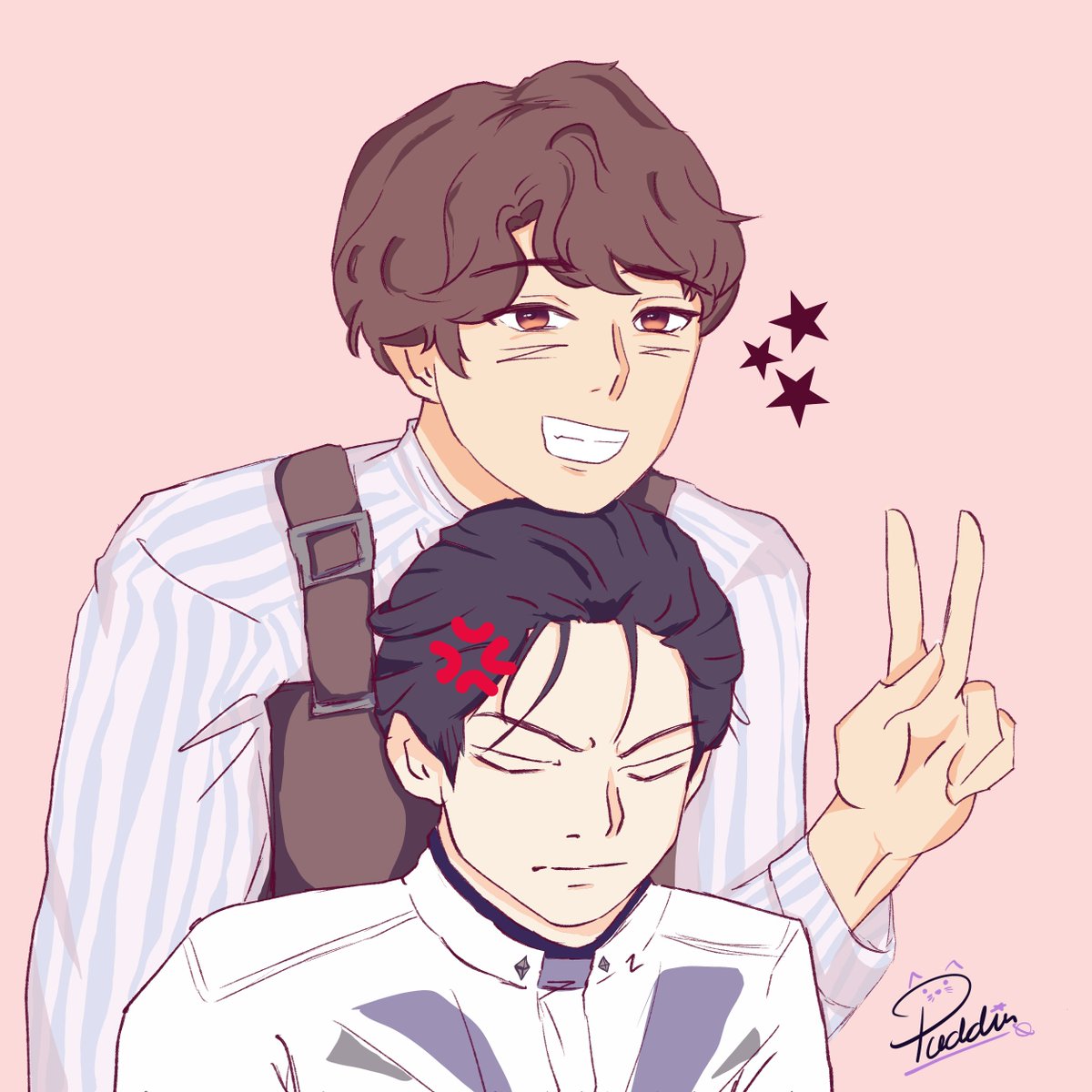 xaviersbunnyear's tweet photo. Doodle with Jeremiah and Asaiah 😗✌️ first time drawing Asaiah 🥹🤏
#LoveandDeepspace #Jeremiah #Asaiah https://t.co/VT8BLdGggF