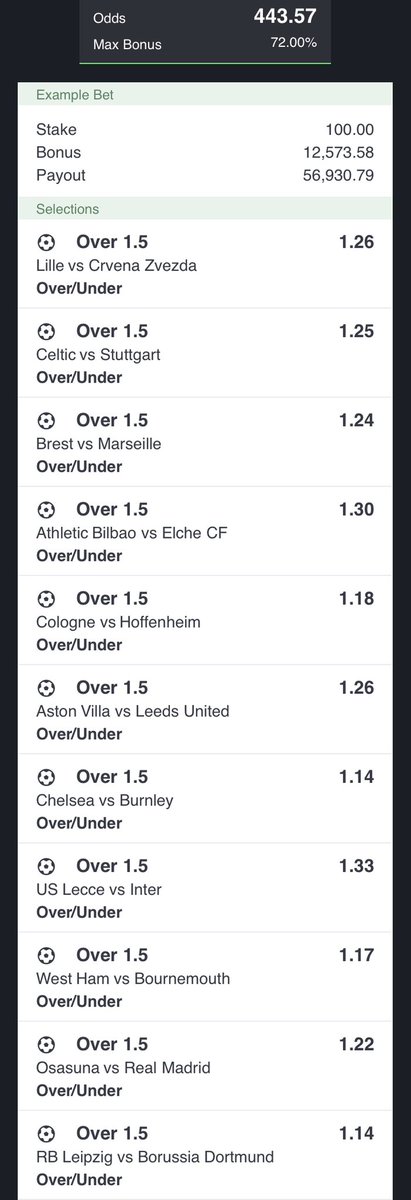 I spent over 7 hours on this 400 odds starting from tomorrow and I can boldly tell you this ticket will pay fees, rent, loans etc.

Stake, repost, like and bookmark for the street cos we’re winning 

Check first comment for code.
