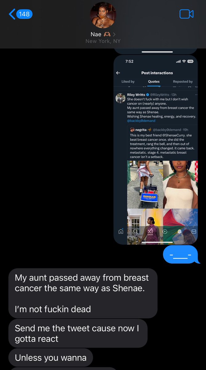 ilikearttype's tweet photo. Mind you this was just last week, take anything about my friend tf down!!!!! She was blocked and couldn’t say anything to him tho so why you writing shit about someone you even had BLOCKED?! https://t.co/WUhJJ7ap9d