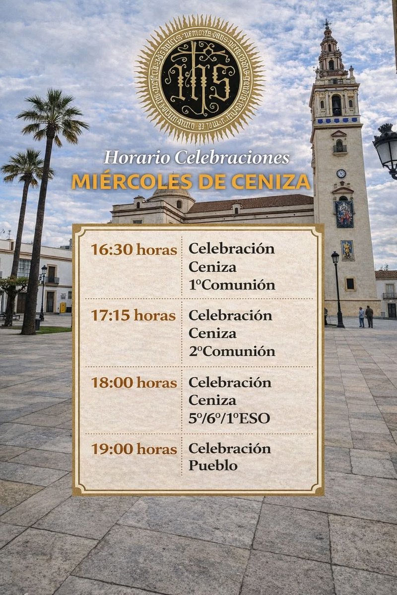 🟢⚫ Hoy es miércoles de Ceniza #veracruzmoguer #cuaresma2026